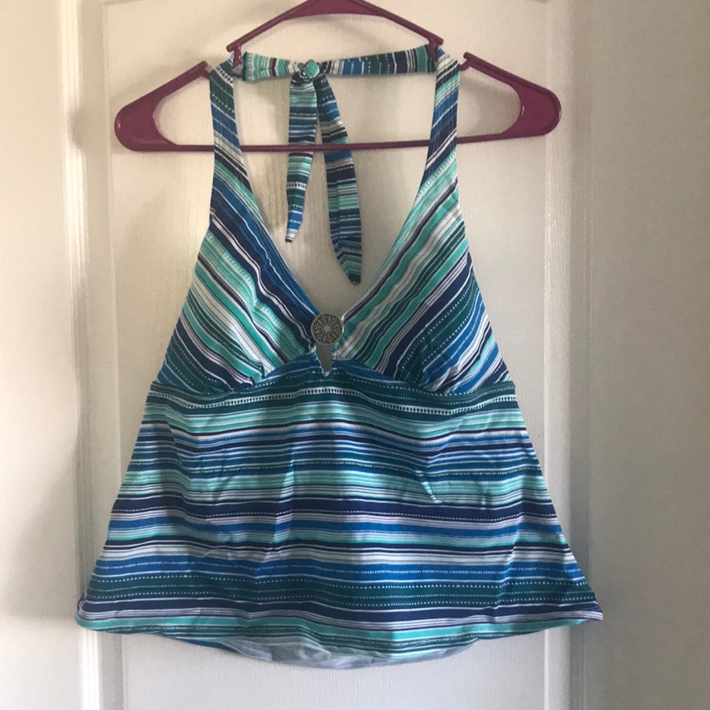 Merona XL stripe tankini top